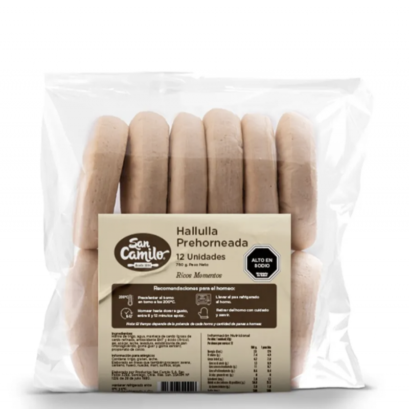 HALLULLA PRE HORNEADA 12 UND