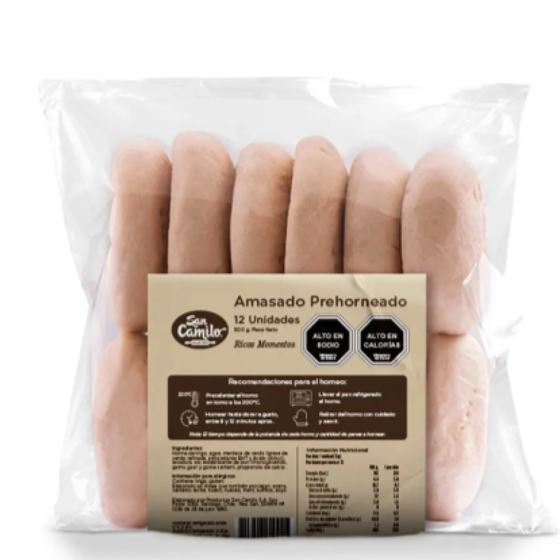 AMASADO PRE HORNEADO 12 UND